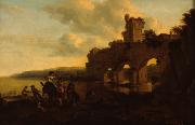 Nicolaes Pietersz. Berchem River Landscape oil